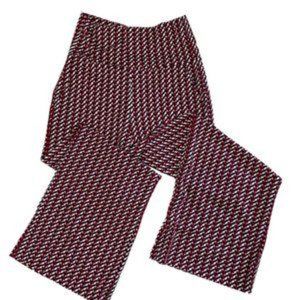 Cabi Kelly Wide-Leg Crop Pull On Pants Style#5677 Herringbone Red Size S NWT CAb